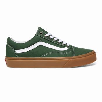 Férfi Vans Gum Old Skool Tornacipő VA2137049 Zöld/Fehér